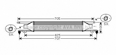 AVA QUALITY COOLING ola4421 -  Интеркулер